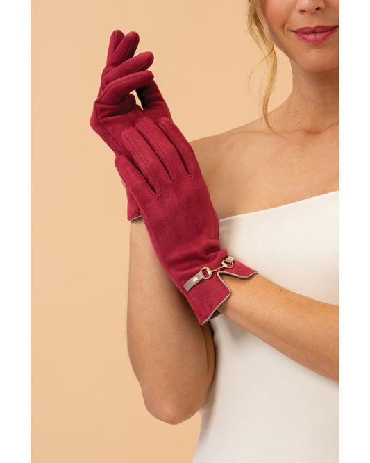 Kylie Faux Suede Gloves