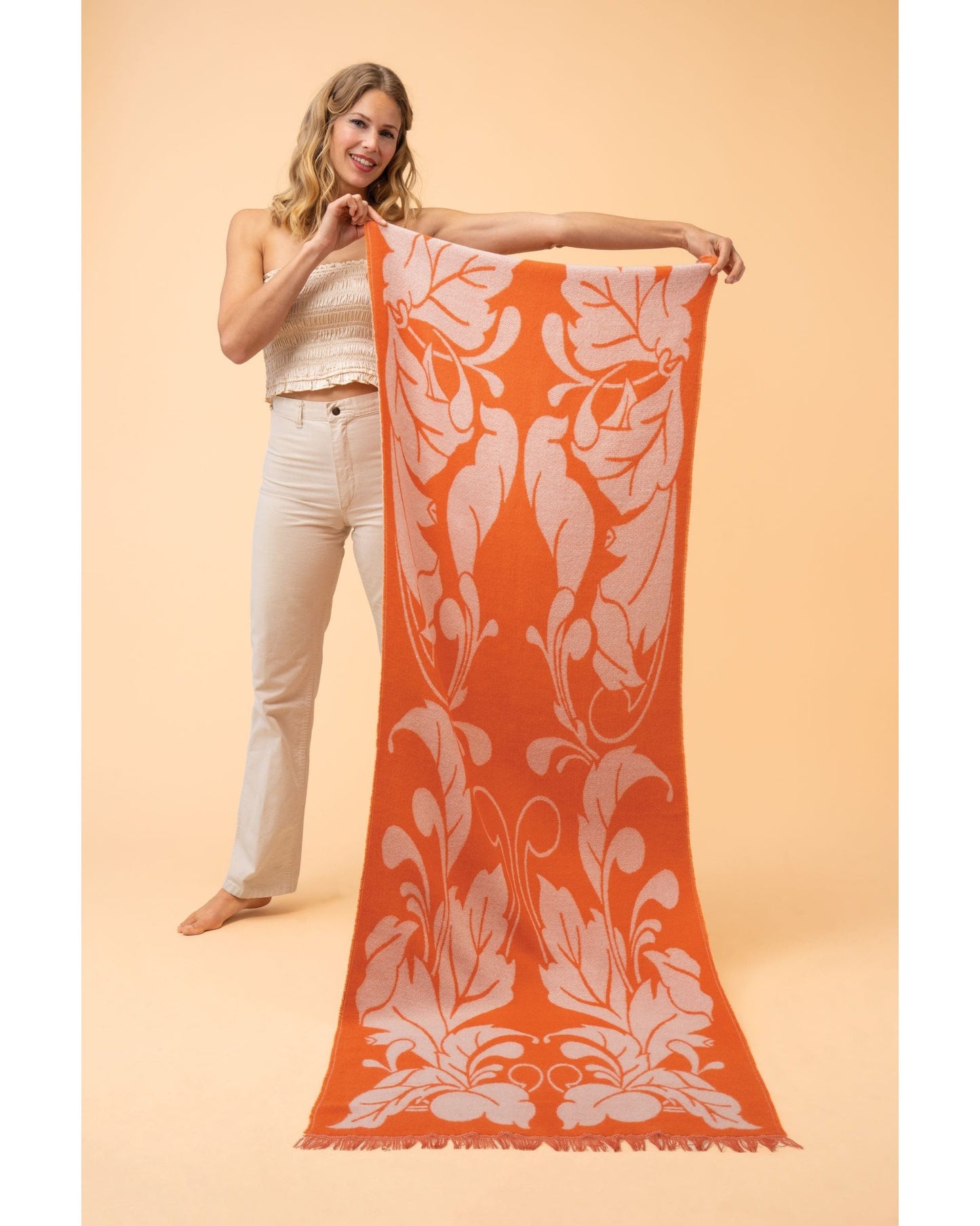 Opulent Flourish - Woven Scarf