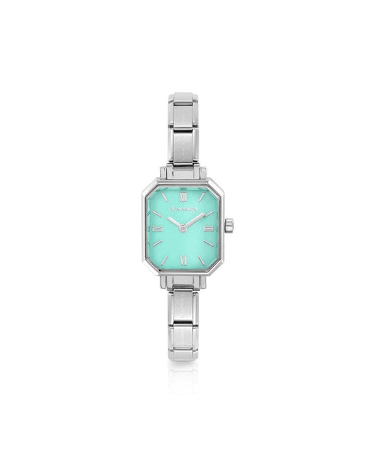 PARIS Watch  Rectangular strap, Green