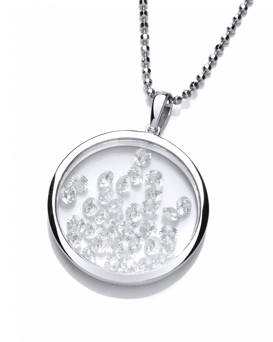 Silver Stars Pendant without Chain
