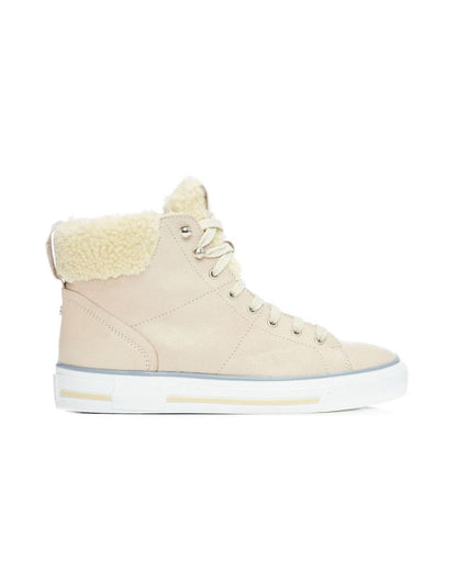 Anniia Cream Leather Trainer