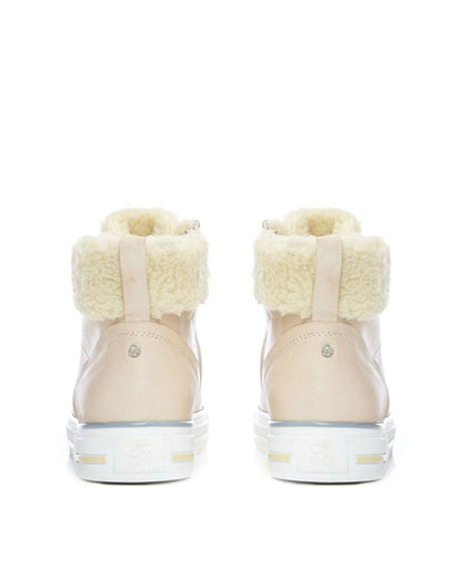 Anniia Cream Leather Trainer