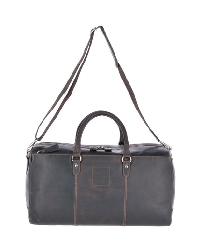 Large Leather Oily Hunter Holdall Brown : 1666