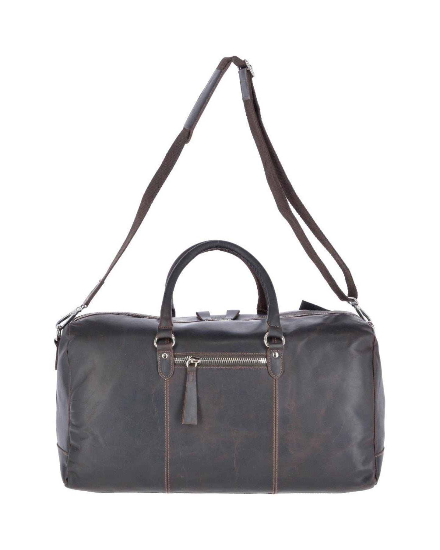 Large Leather Oily Hunter Holdall Brown : 1666