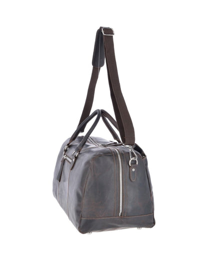 Large Leather Oily Hunter Holdall Brown : 1666