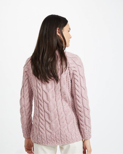 Listowel Ladies Aran Cabled Sweater