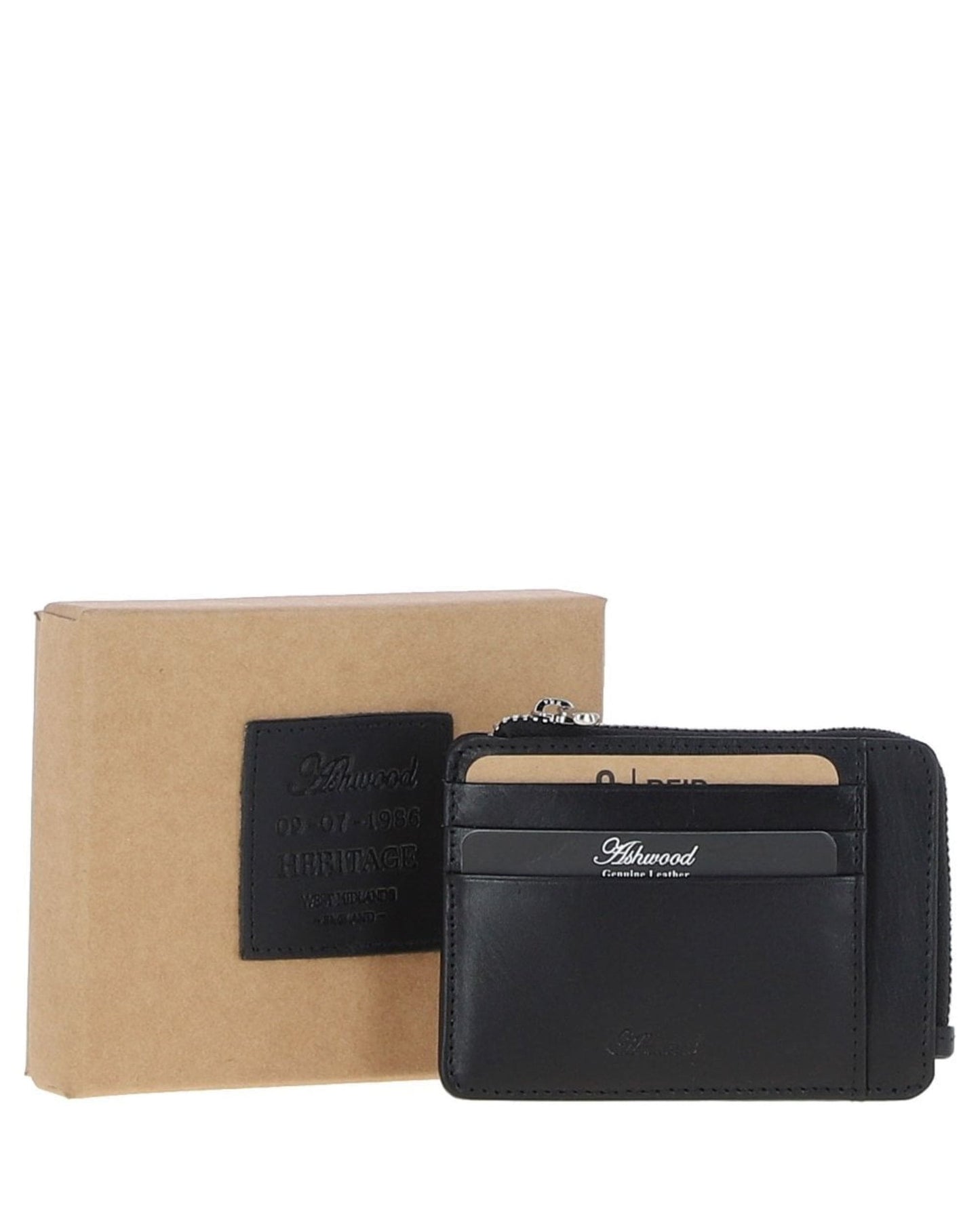 Leather Card Holder Black: 1275-VT
